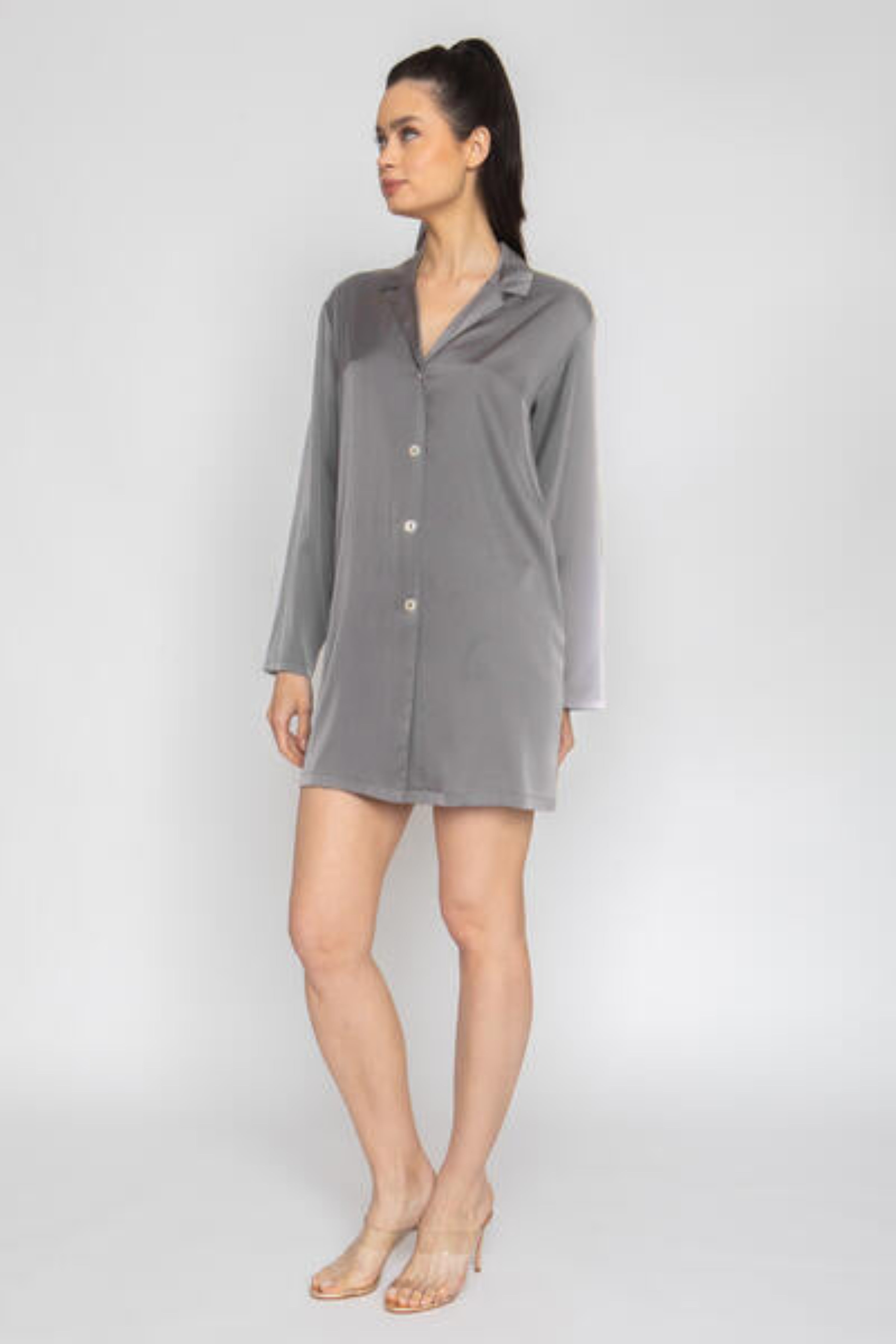 Smokey Grey Boyfriend Shirt