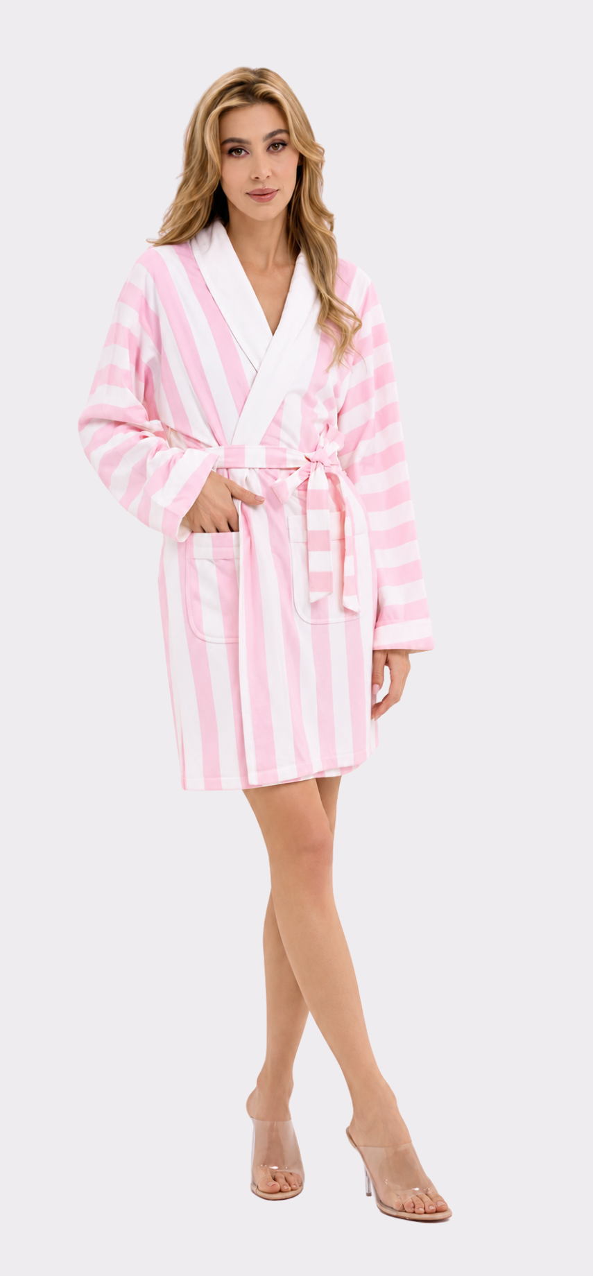 Cabana Pink Short Robe