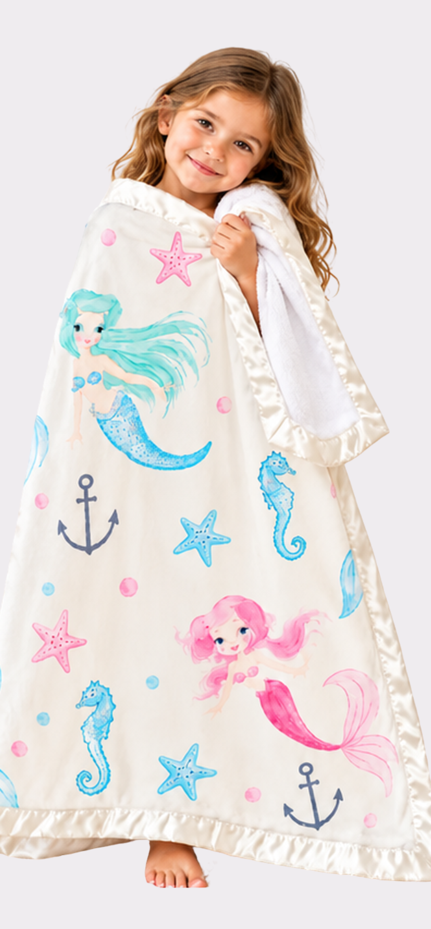 Mermaid Dreams Microfiber Towel Blanket 40x60 | Wrap-Up by VP