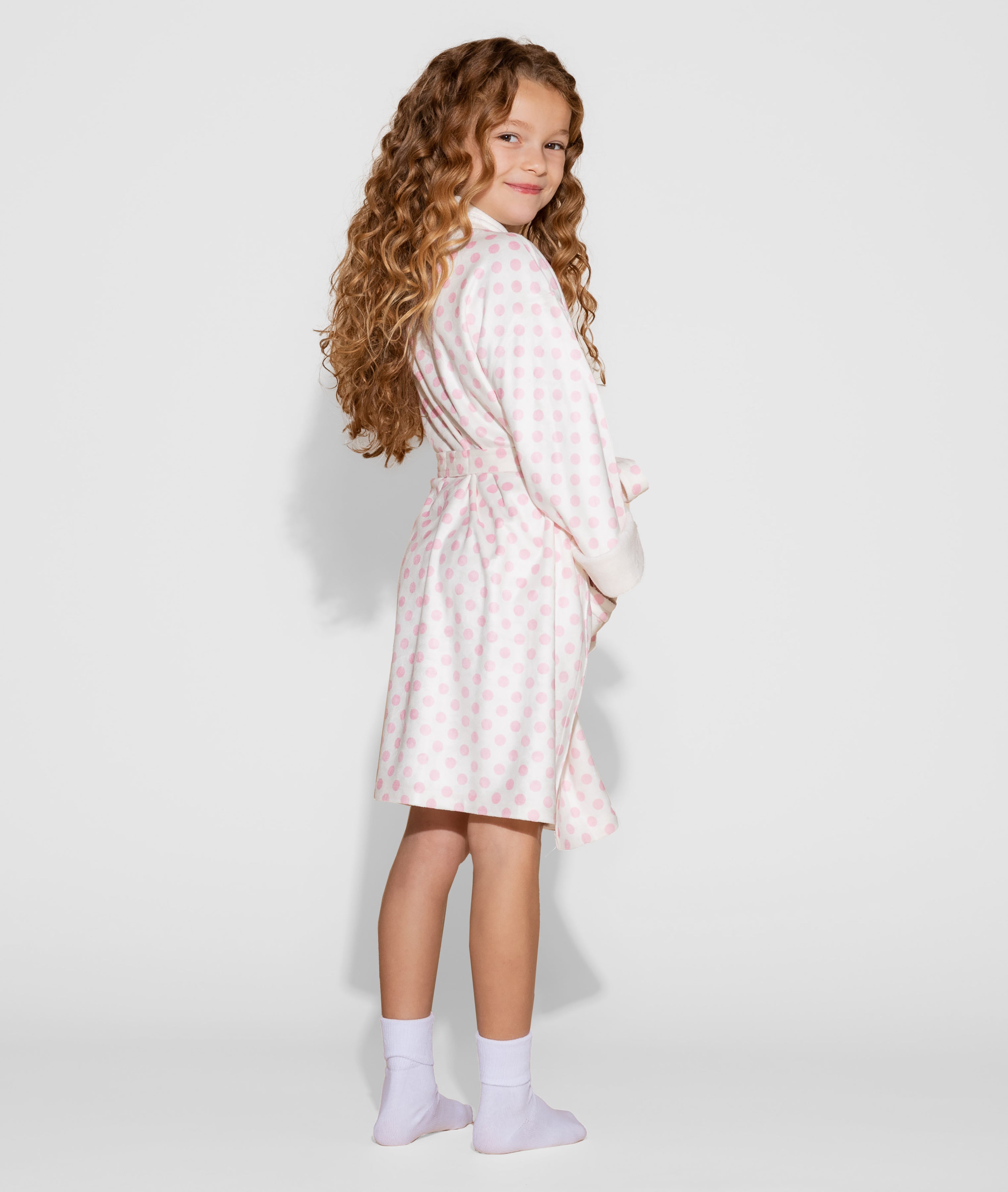 Pink Stripe Kids Robe