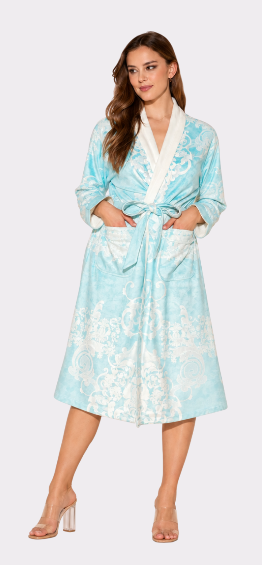 Romantique Blue Long Robe
