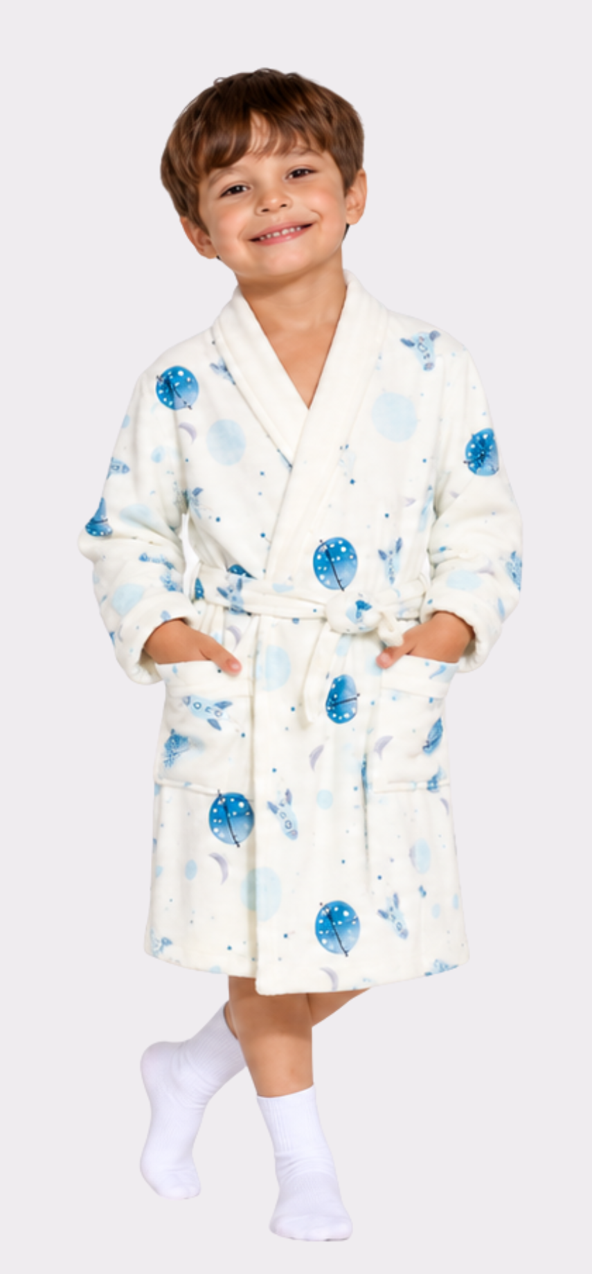 To The Moon & Back Kids Robe