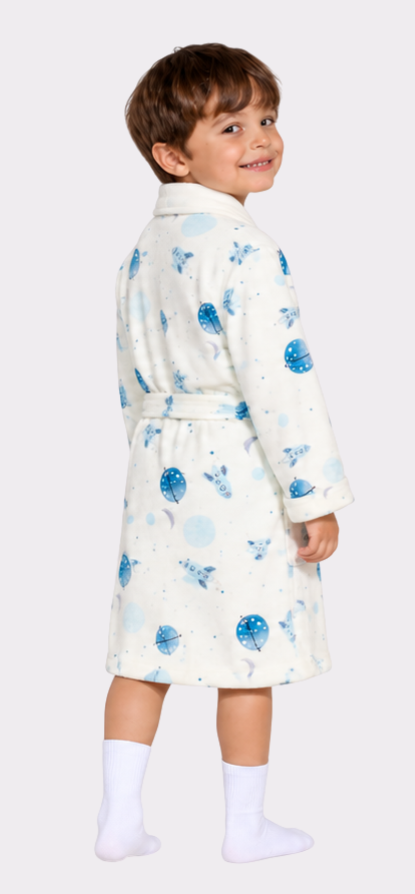 To The Moon & Back Kids Robe