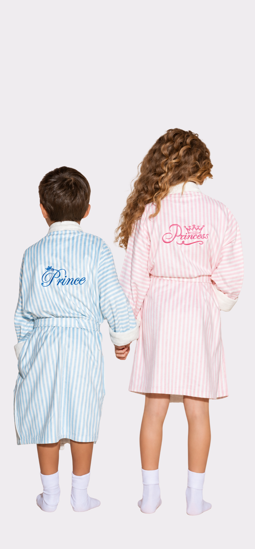 Blue Stripes w/ Prince Kids Robe
