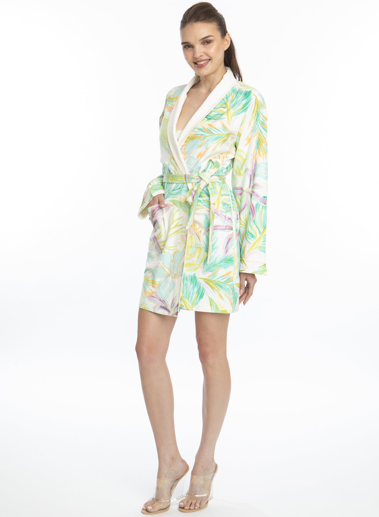 Bahamas Green Short Robe