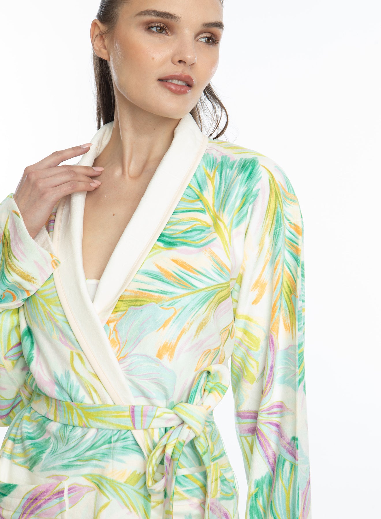 Bahamas Green Short Robe