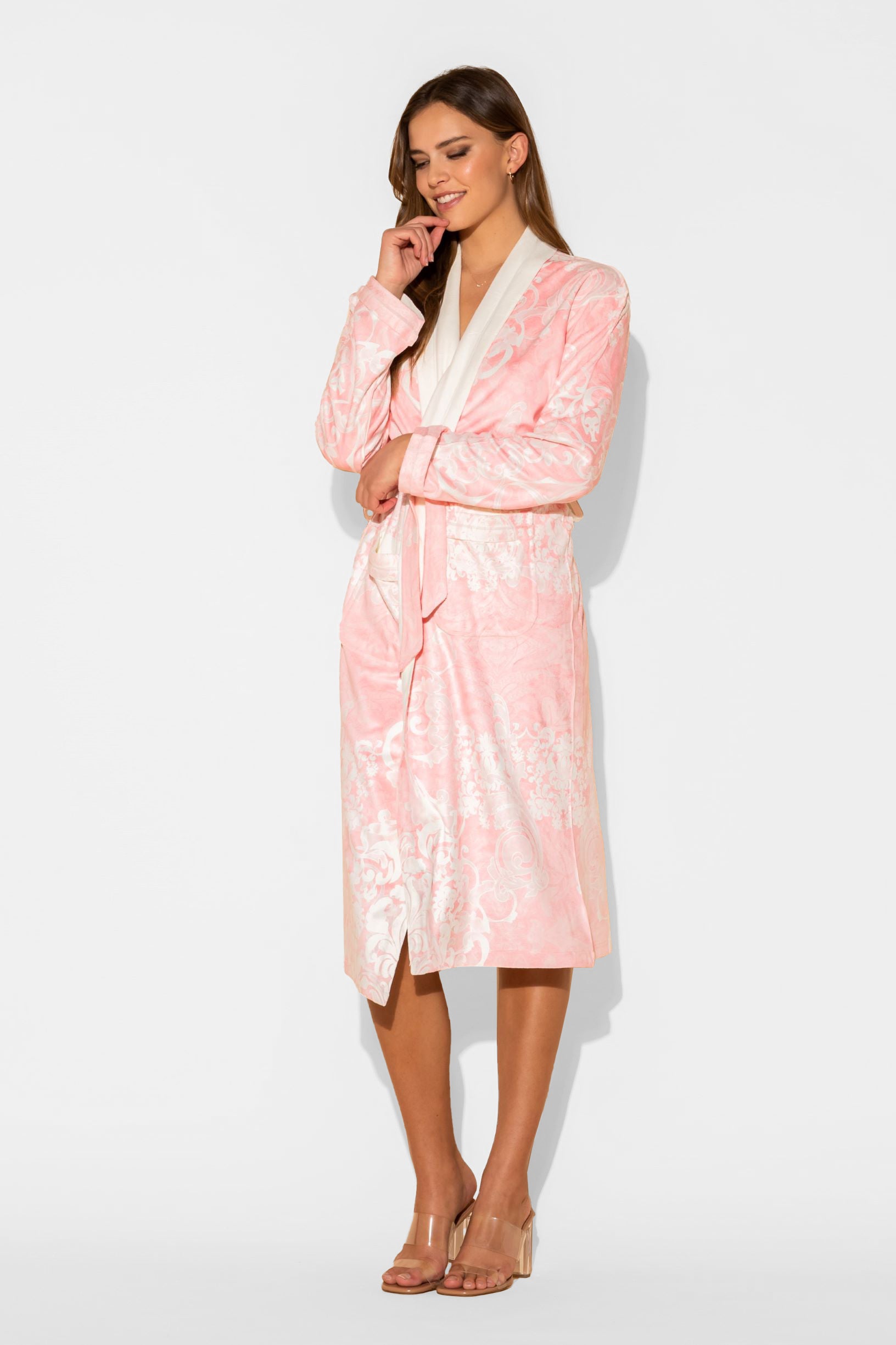 Romantique Pink Long Robe