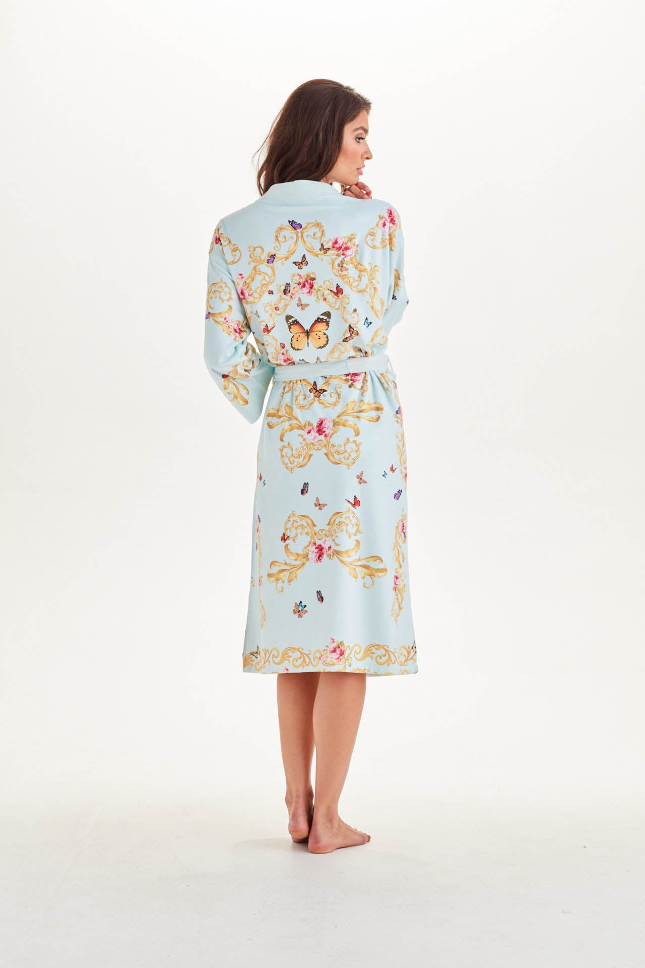 Blue Butterflies Kimono