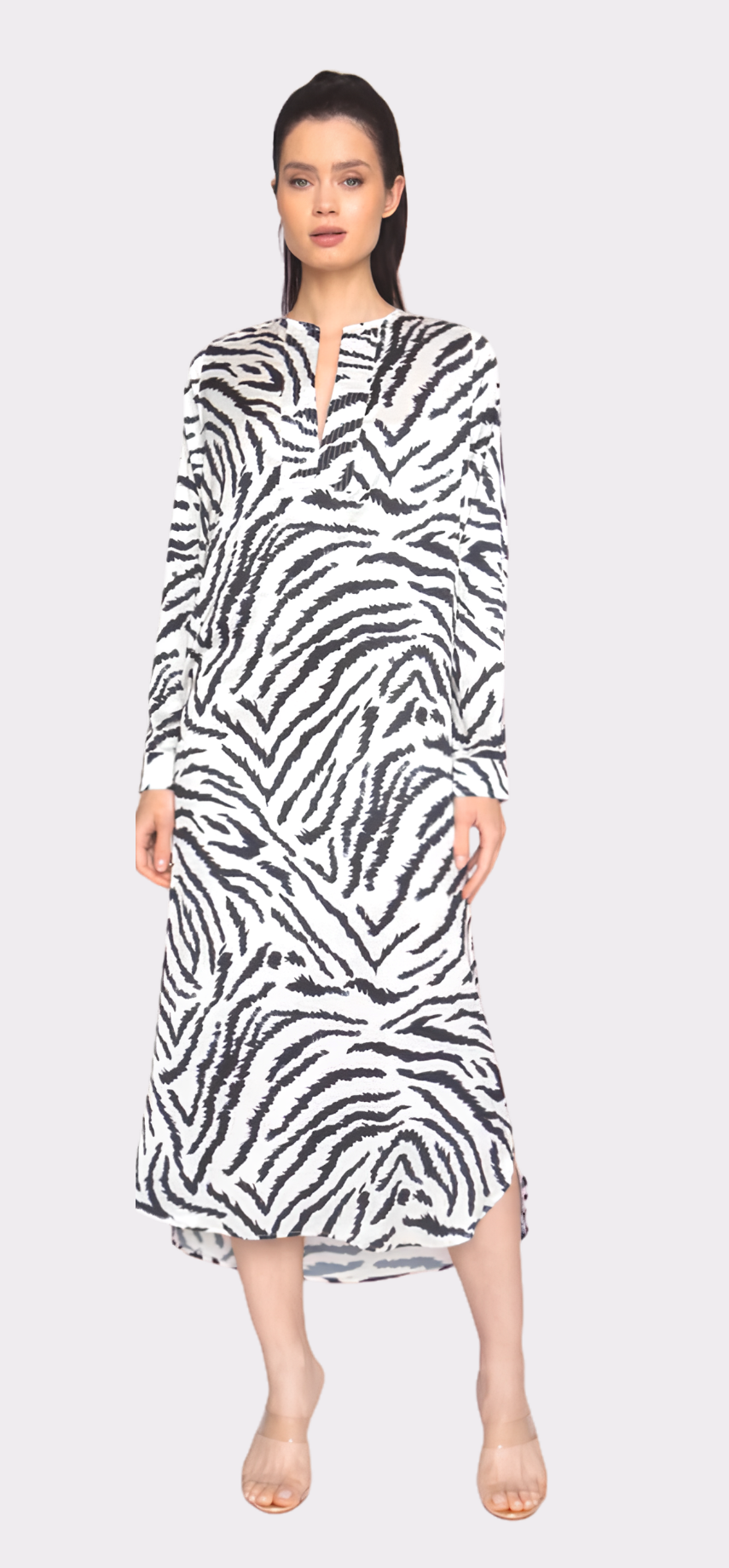Madagascar Long Sleeve Tunic Dress