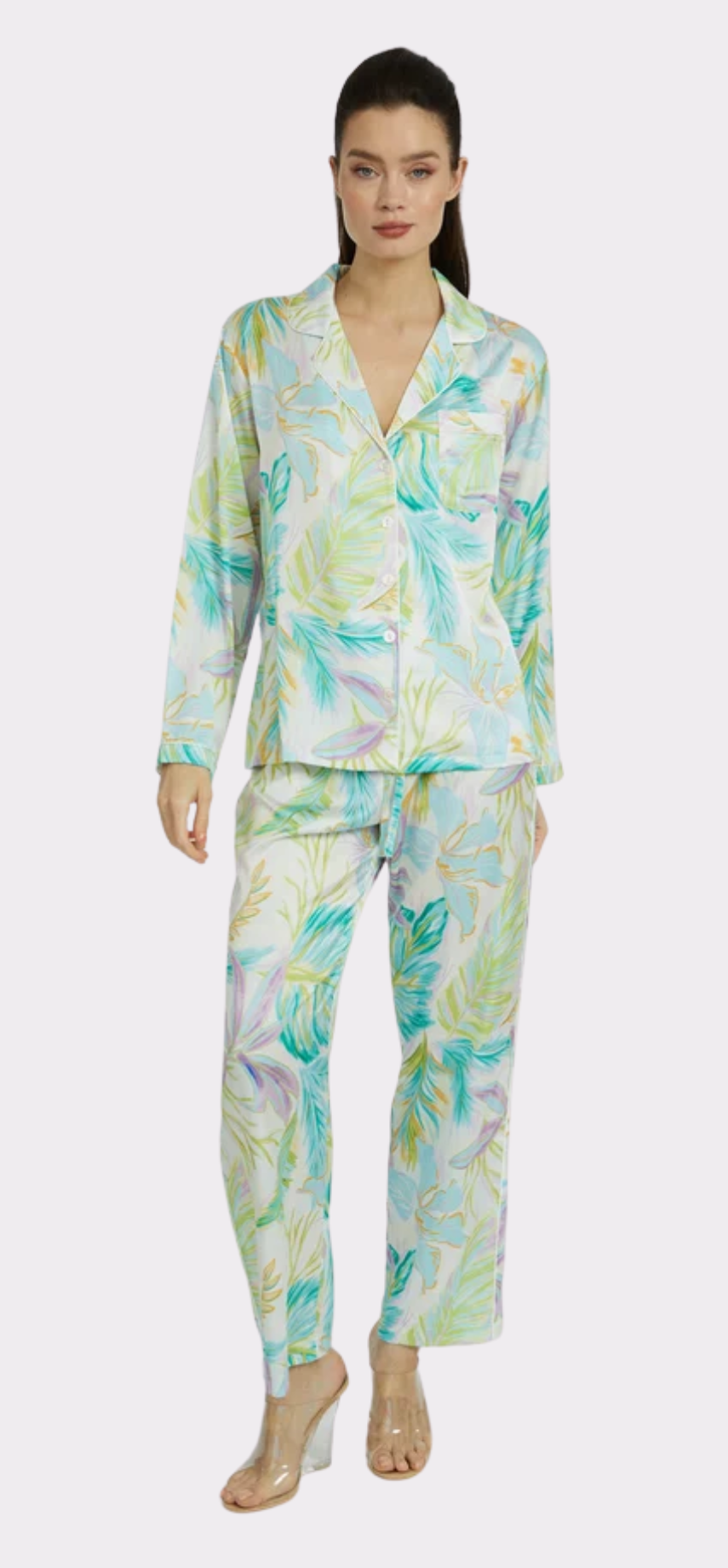 Bahamas Green Long PJ Set