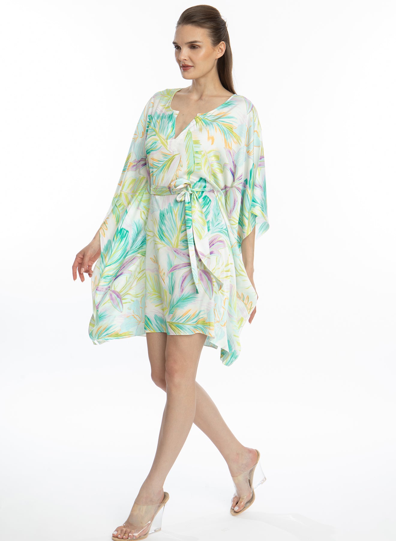 Bahamas Green Short Caftan