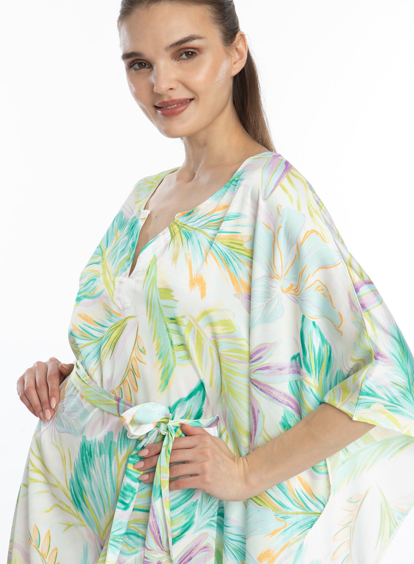 Bahamas Green Short Caftan