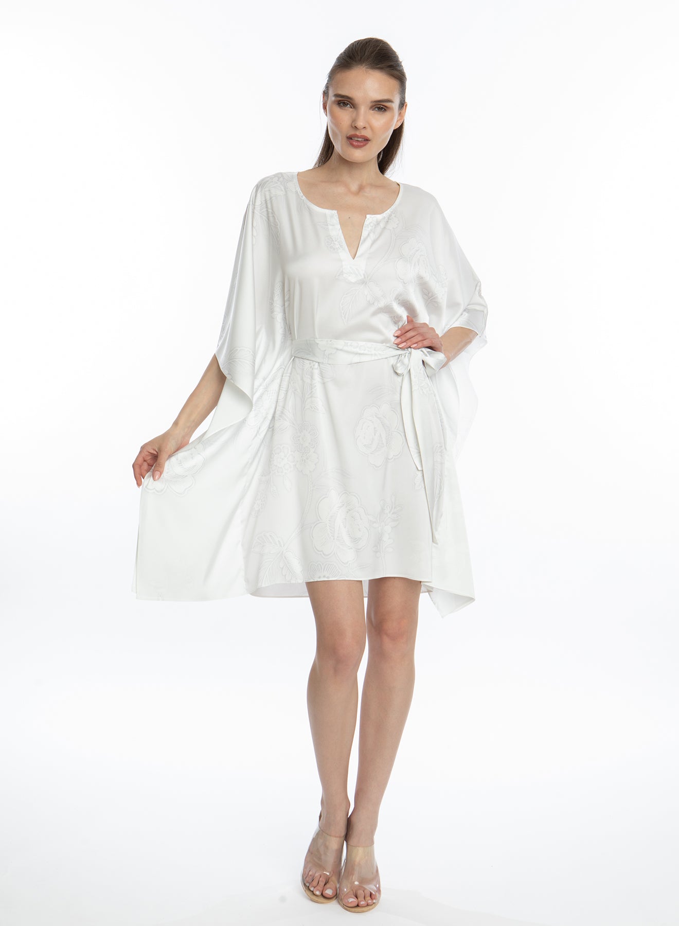 Bliss Angel White Short Caftan