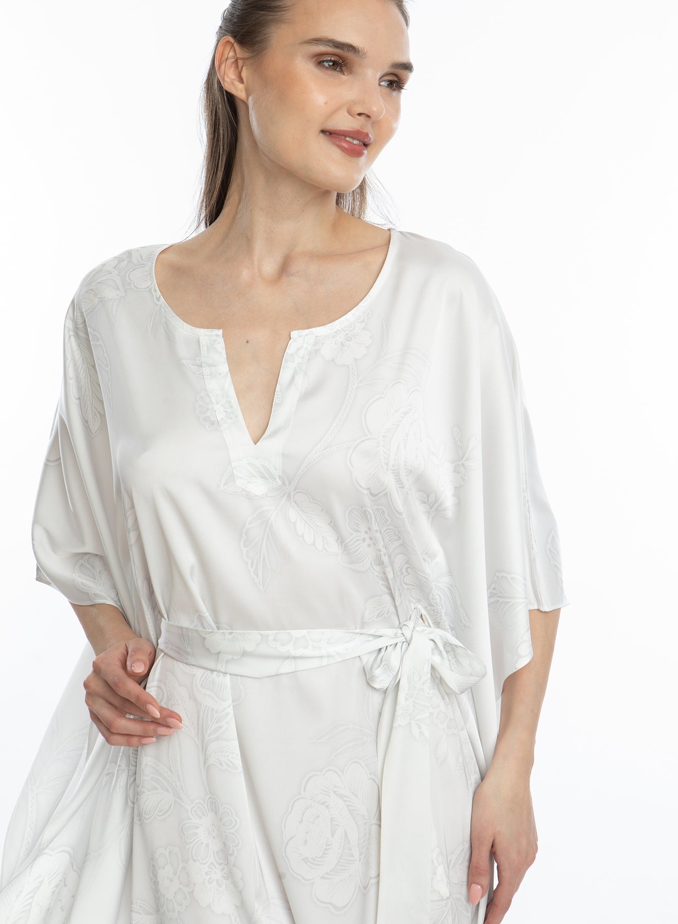 Bliss Angel White Short Caftan