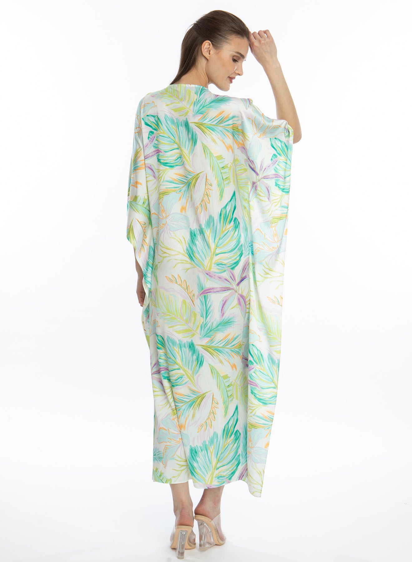 Bahamas Green Long Caftan