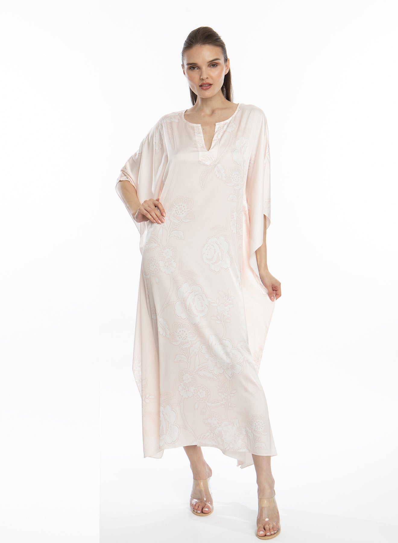 Bliss Rose Gold Long Caftan