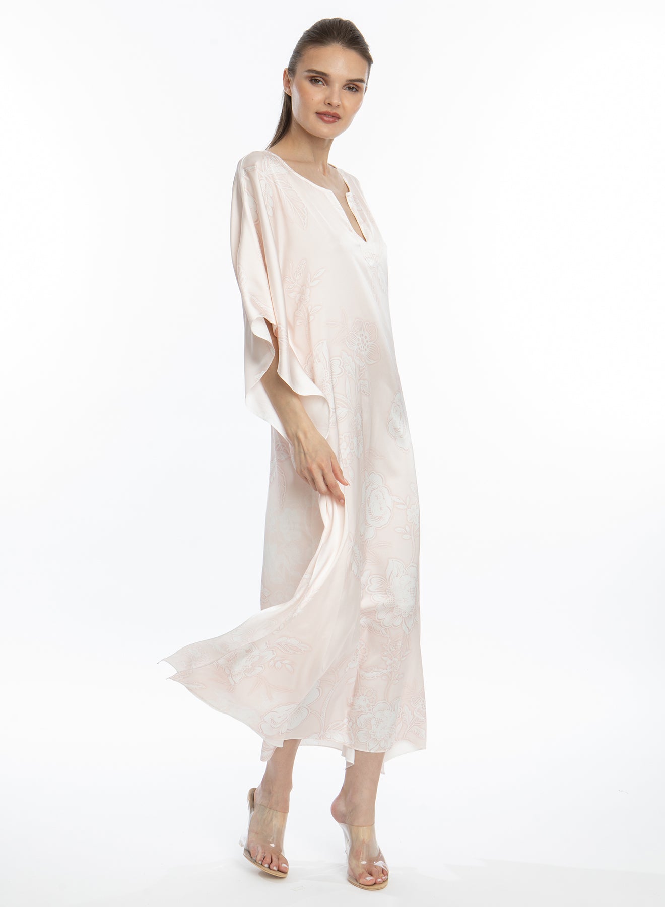 Bliss Rose Gold Long Caftan
