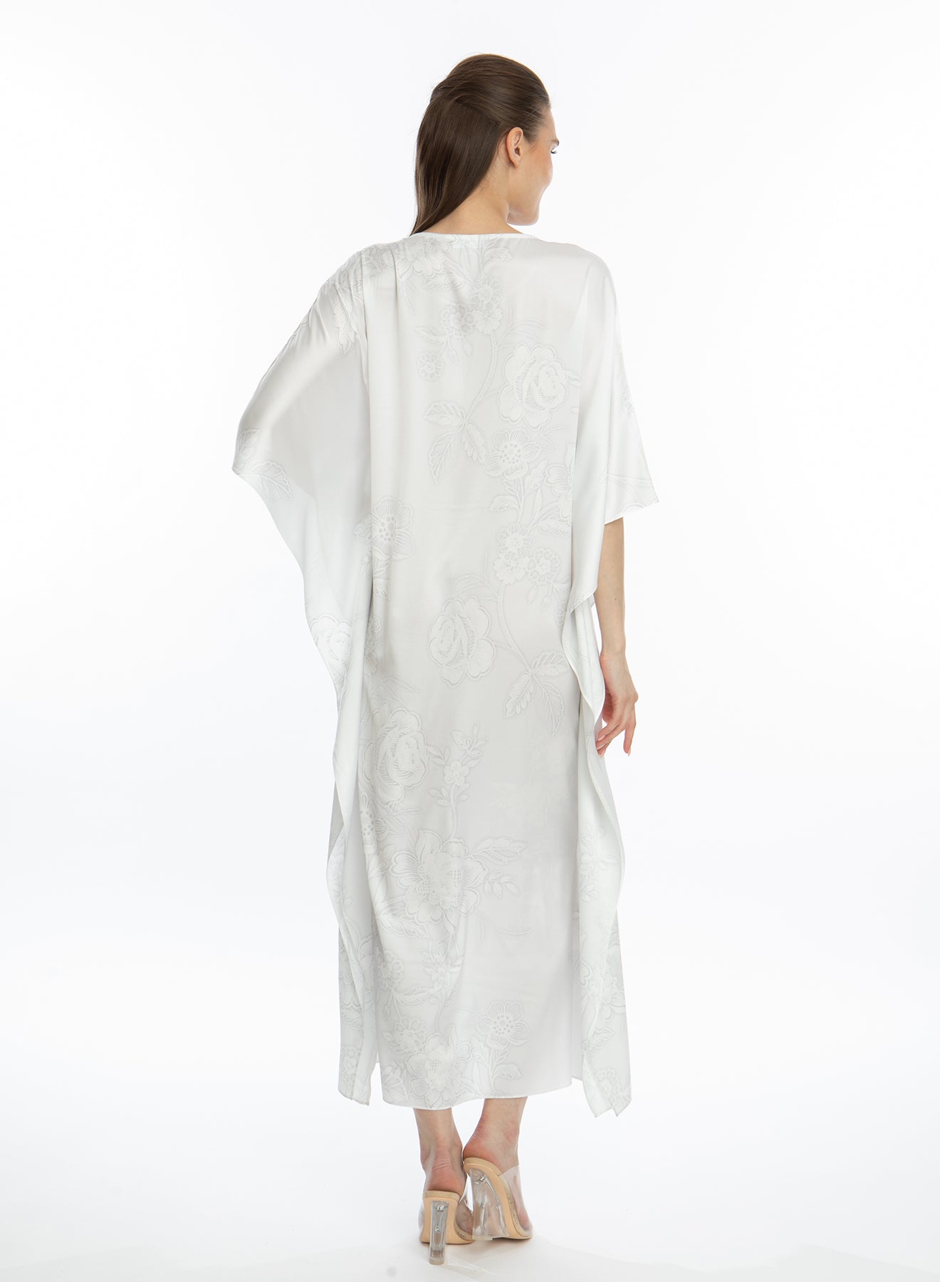 Bliss Angel White Long Caftan