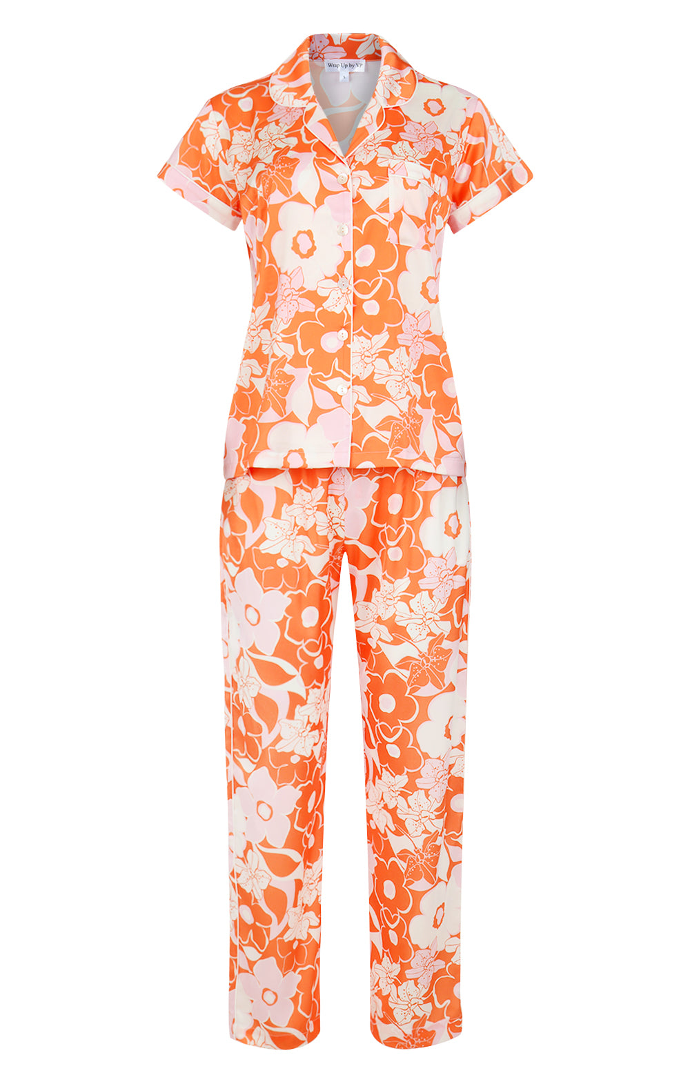 Orange Crush Short Sleeve & Pant PJ Set