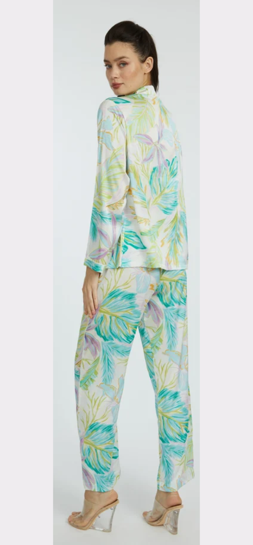 Bahamas Green Long PJ Set