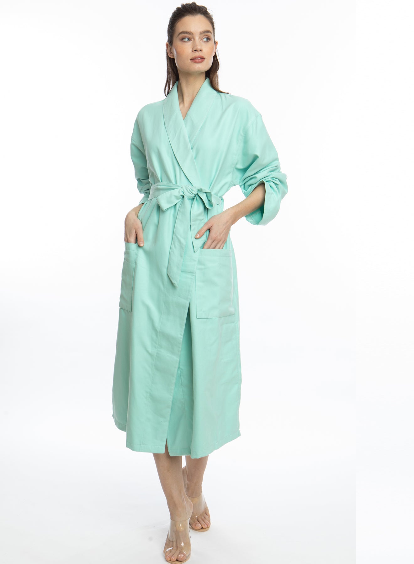 Seafoam Hotel Single Layer Robe