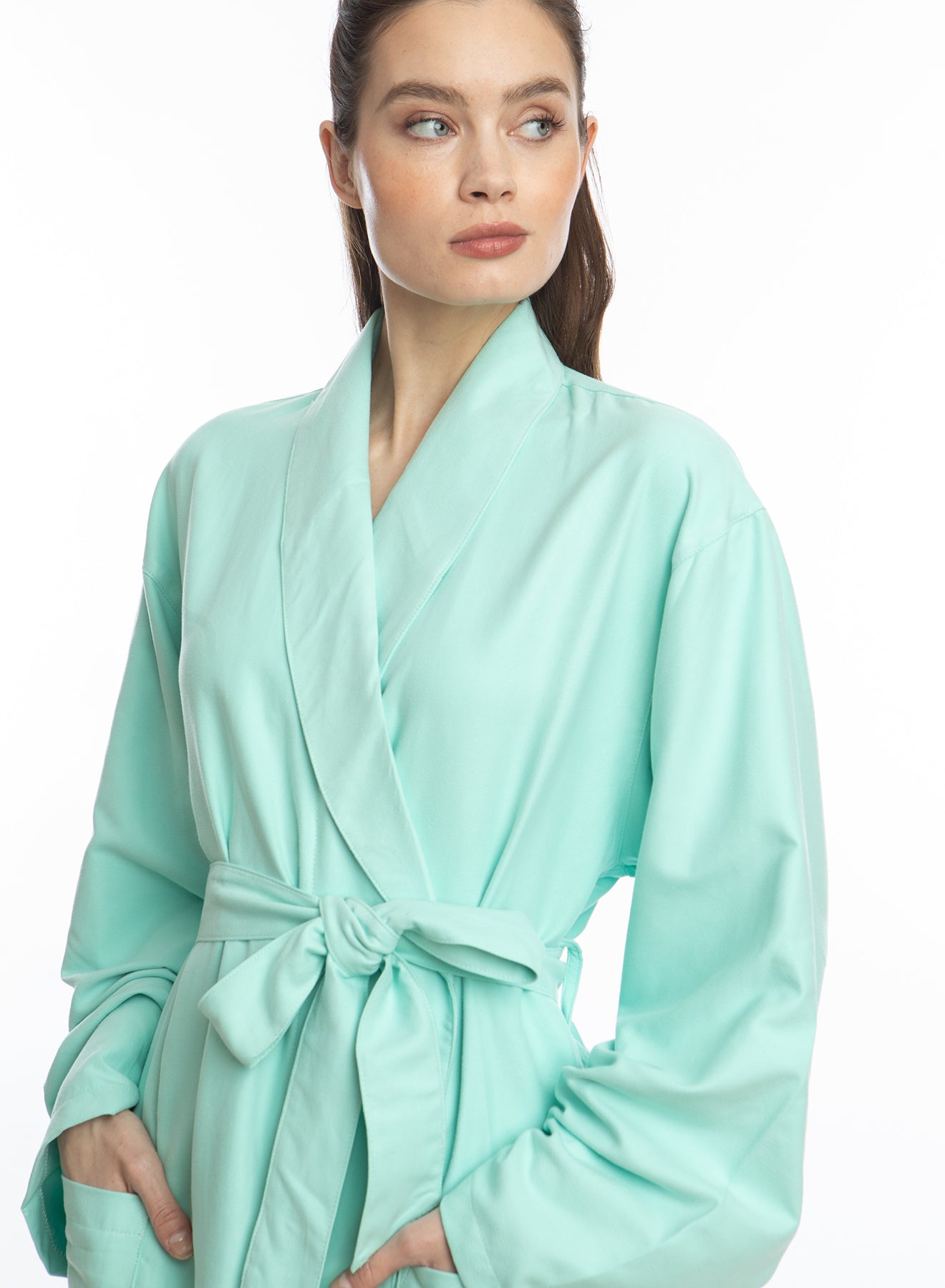 Seafoam Hotel Single Layer Robe