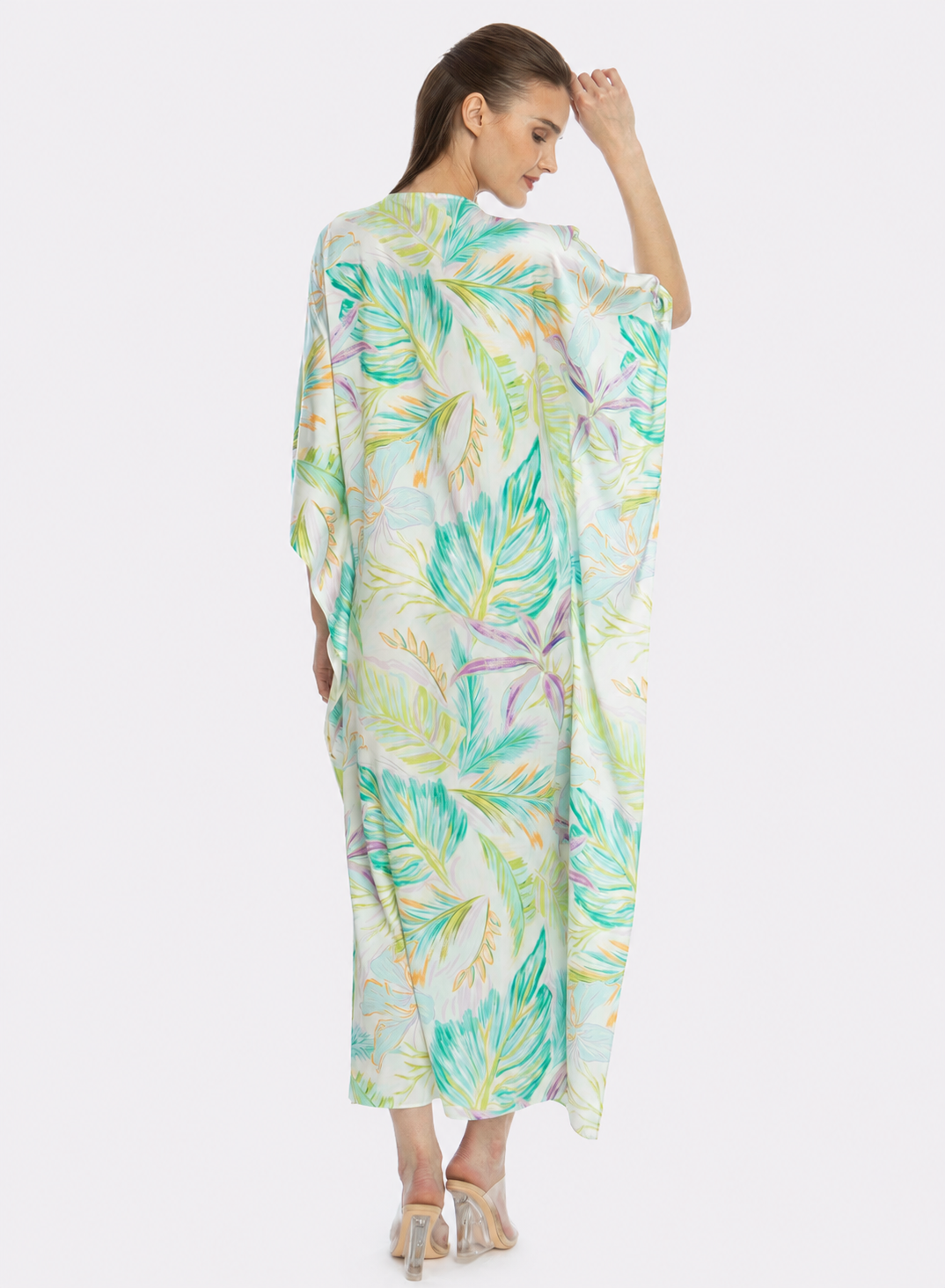 Bahamas Green Long Caftan