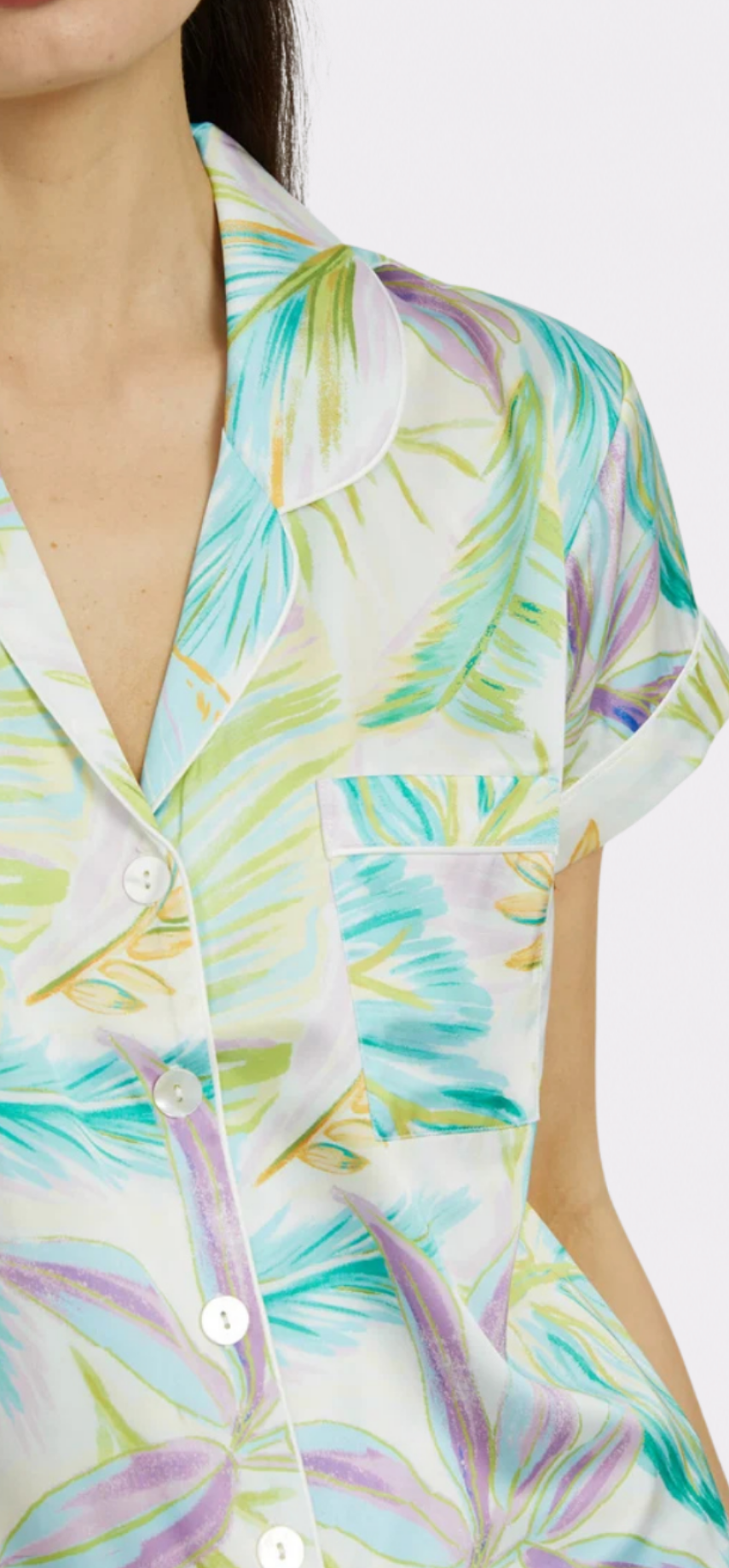 Bahamas Green Short PJ Set