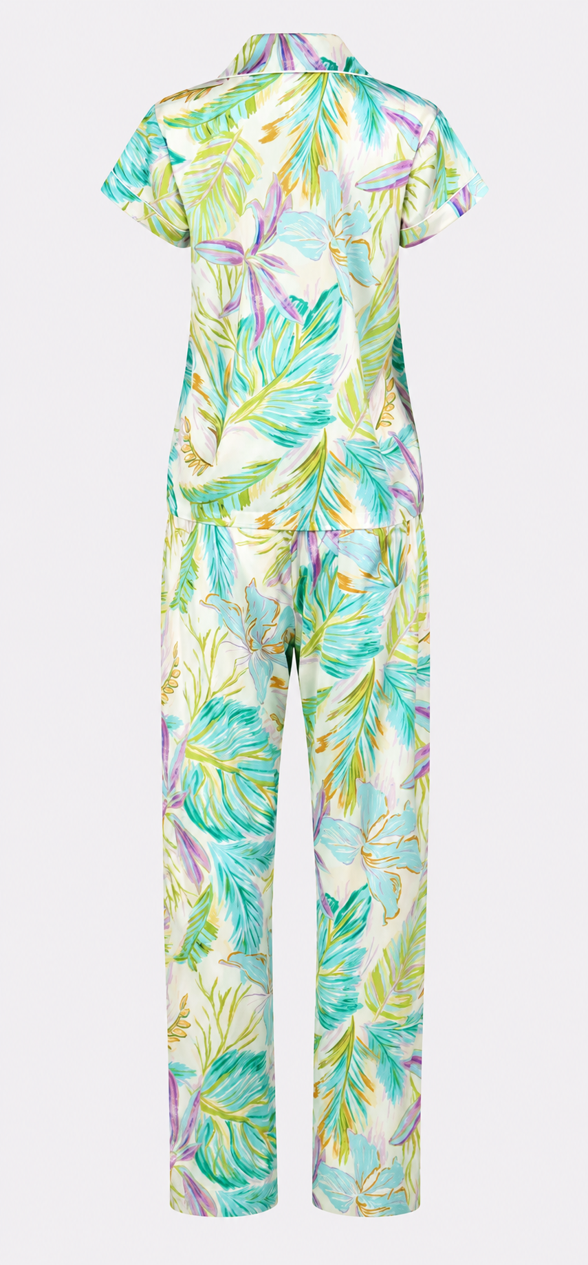 Bahamas Green Short Sleeve & Pant PJ Set