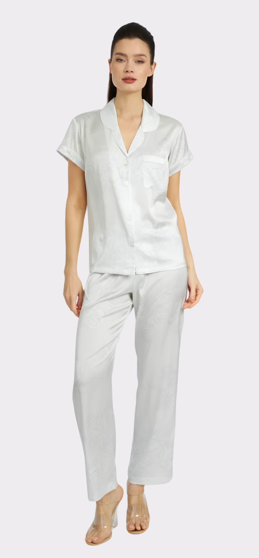 Bliss Angel White Short Sleeve & Pant PJ Set