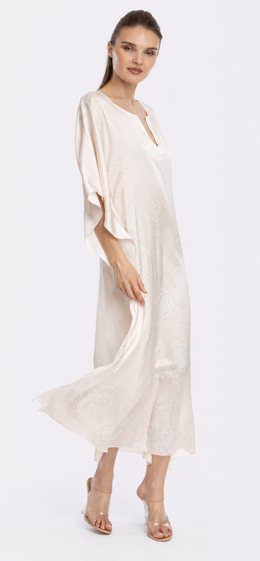 Bliss Rose Gold Long Caftan