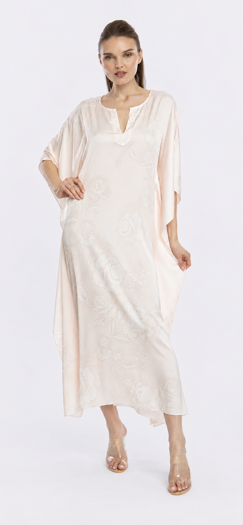 Bliss Rose Gold Long Caftan
