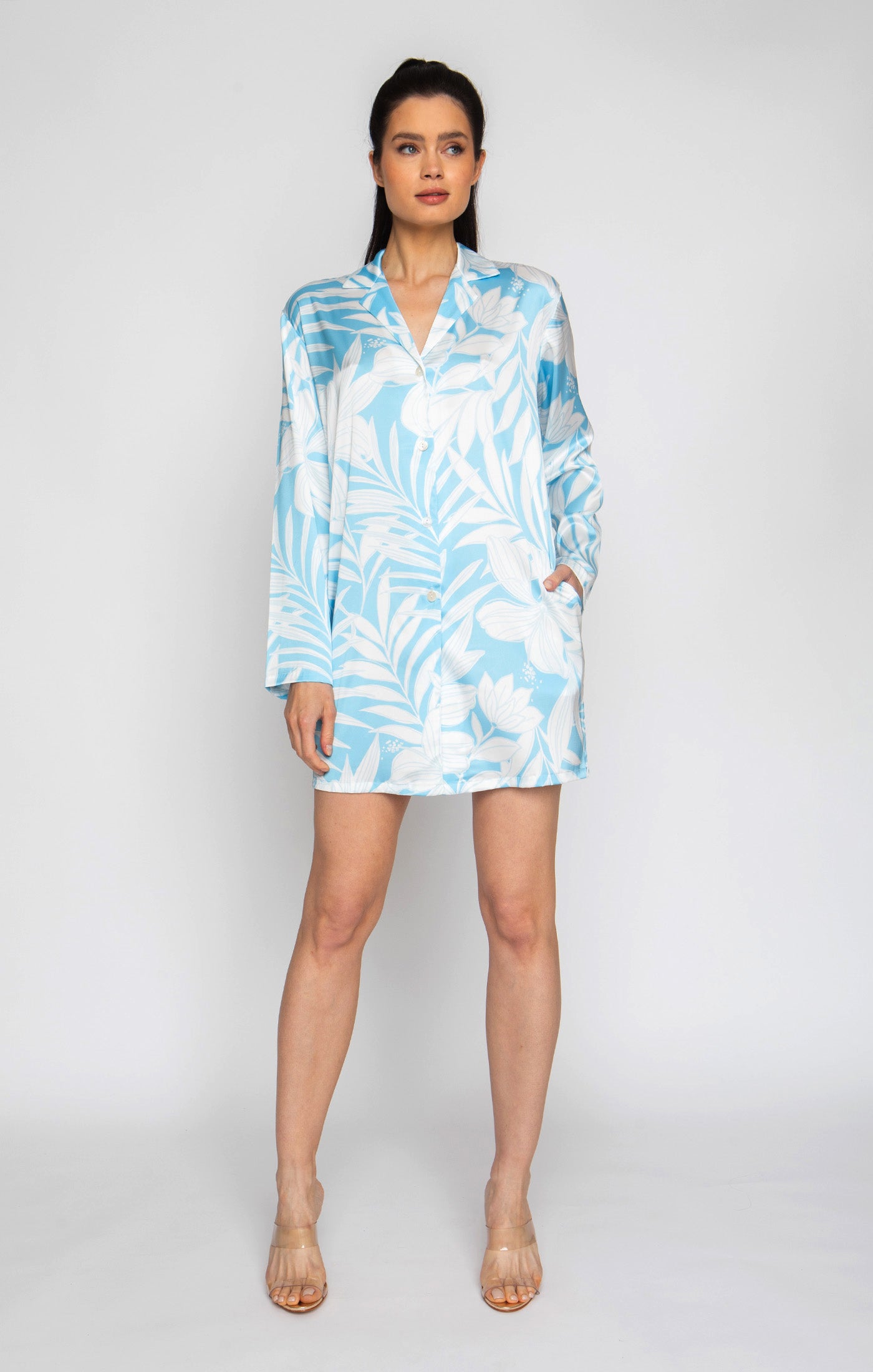 Blue Hawaii Boyfriend Shirt