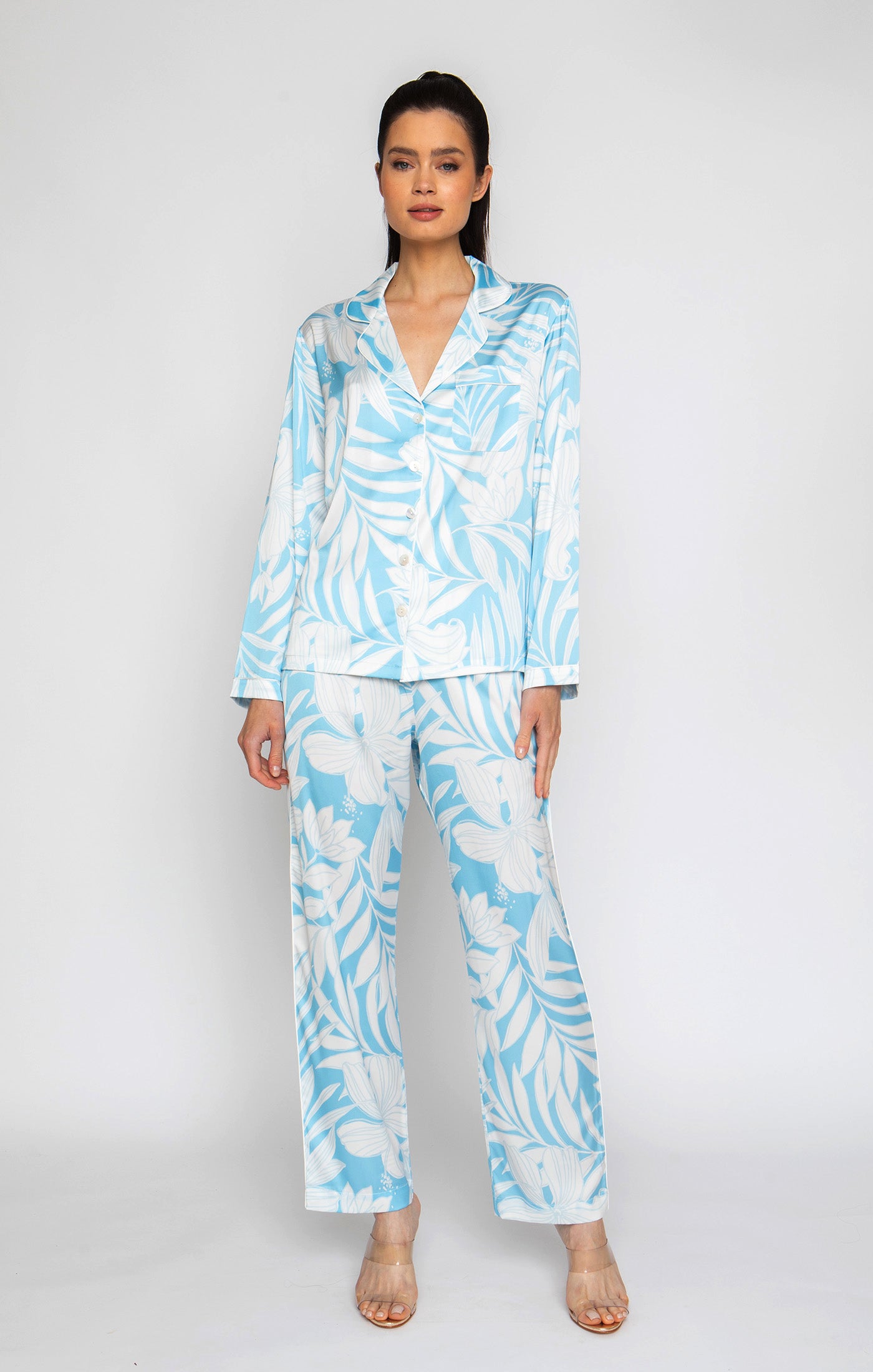 Blue Hawaii Long PJ Set