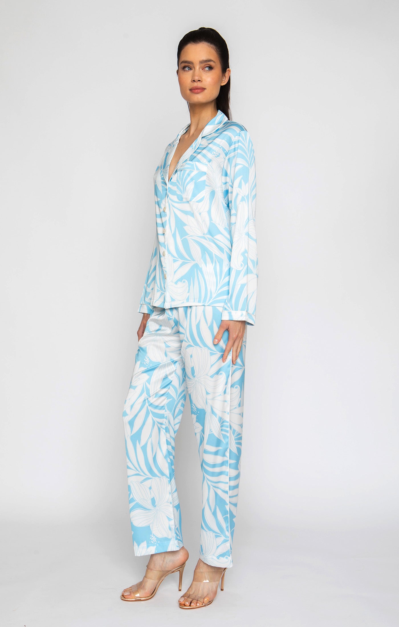 Blue Hawaii Long PJ Set