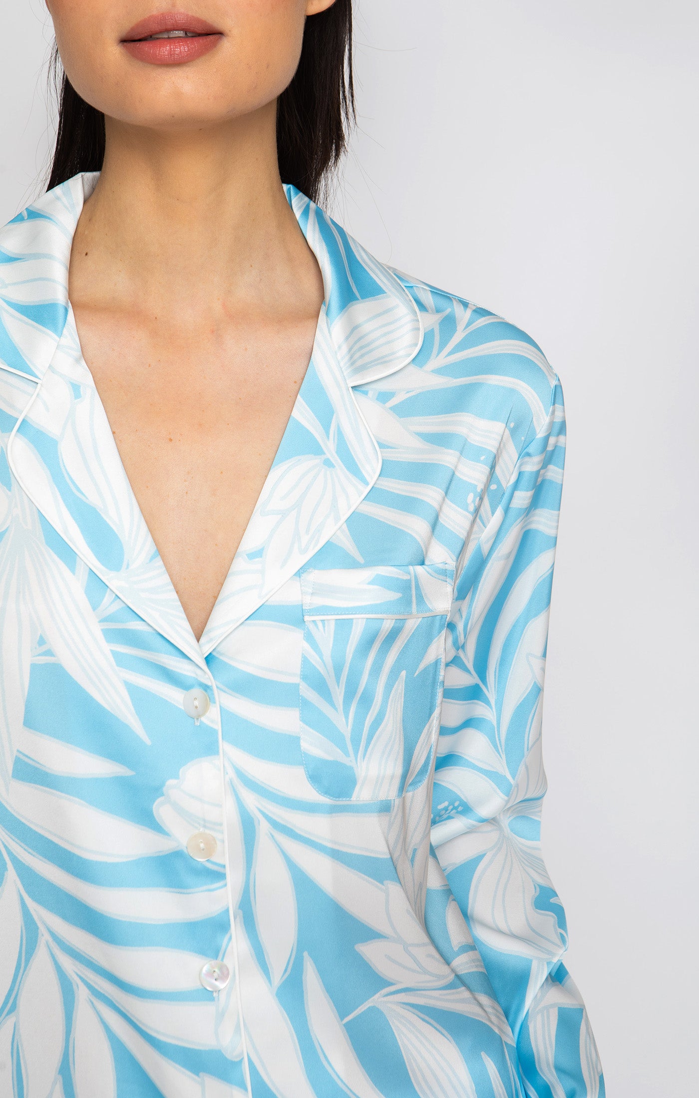 Blue Hawaii Long PJ Set