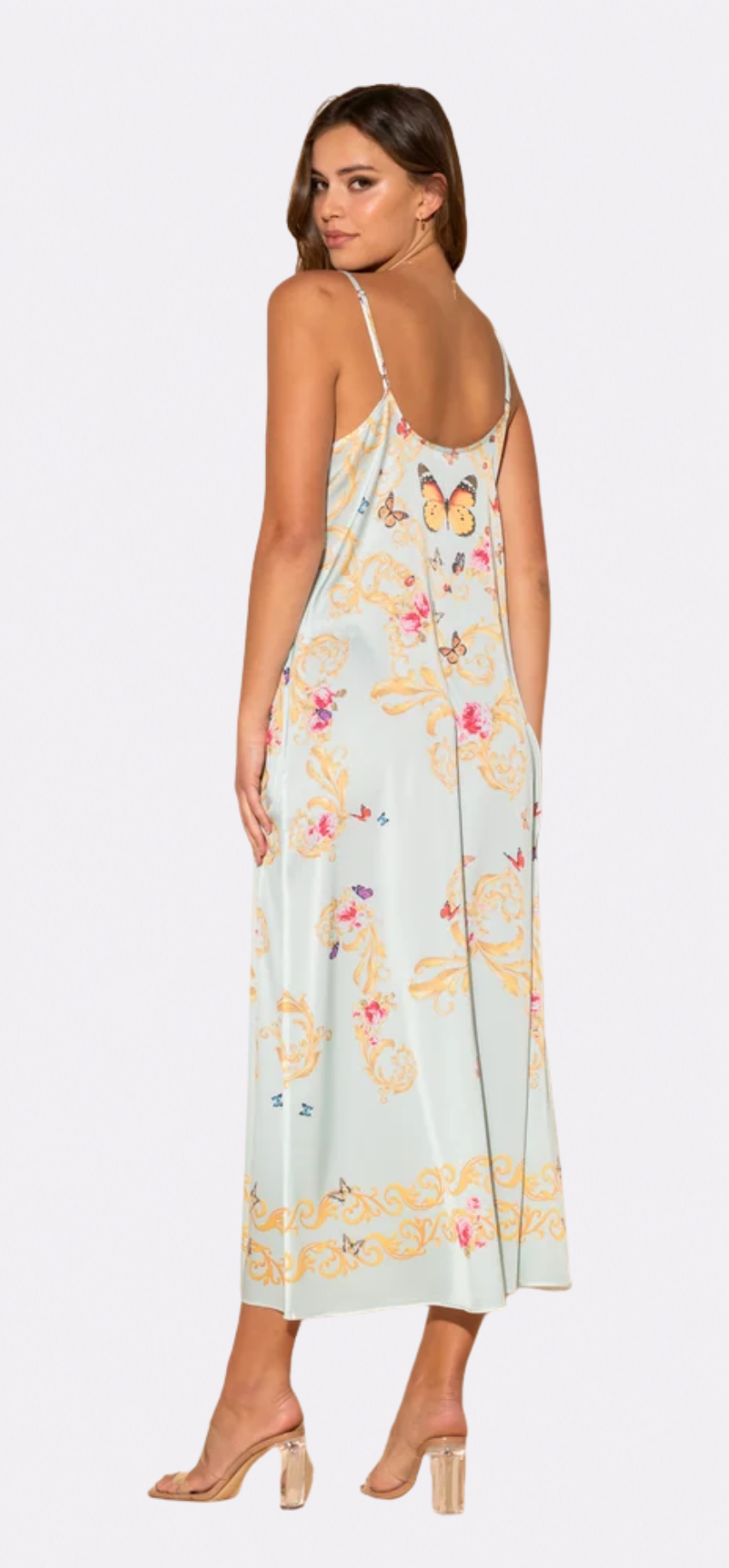 Blue Butterflies Long Chemise