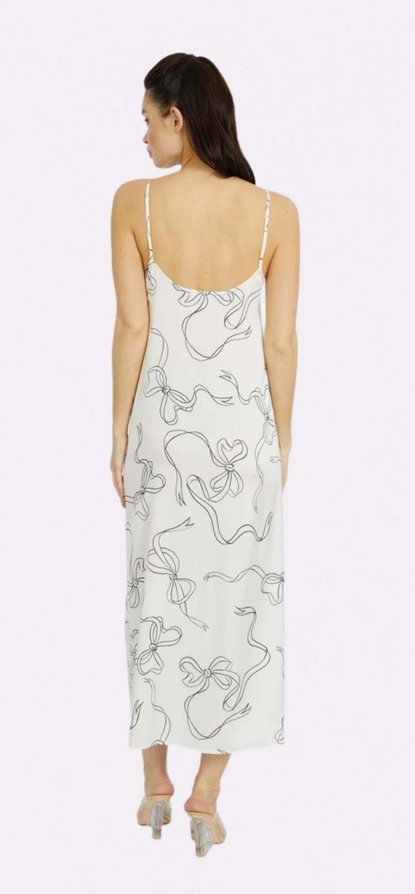 Bow White Long Chemise