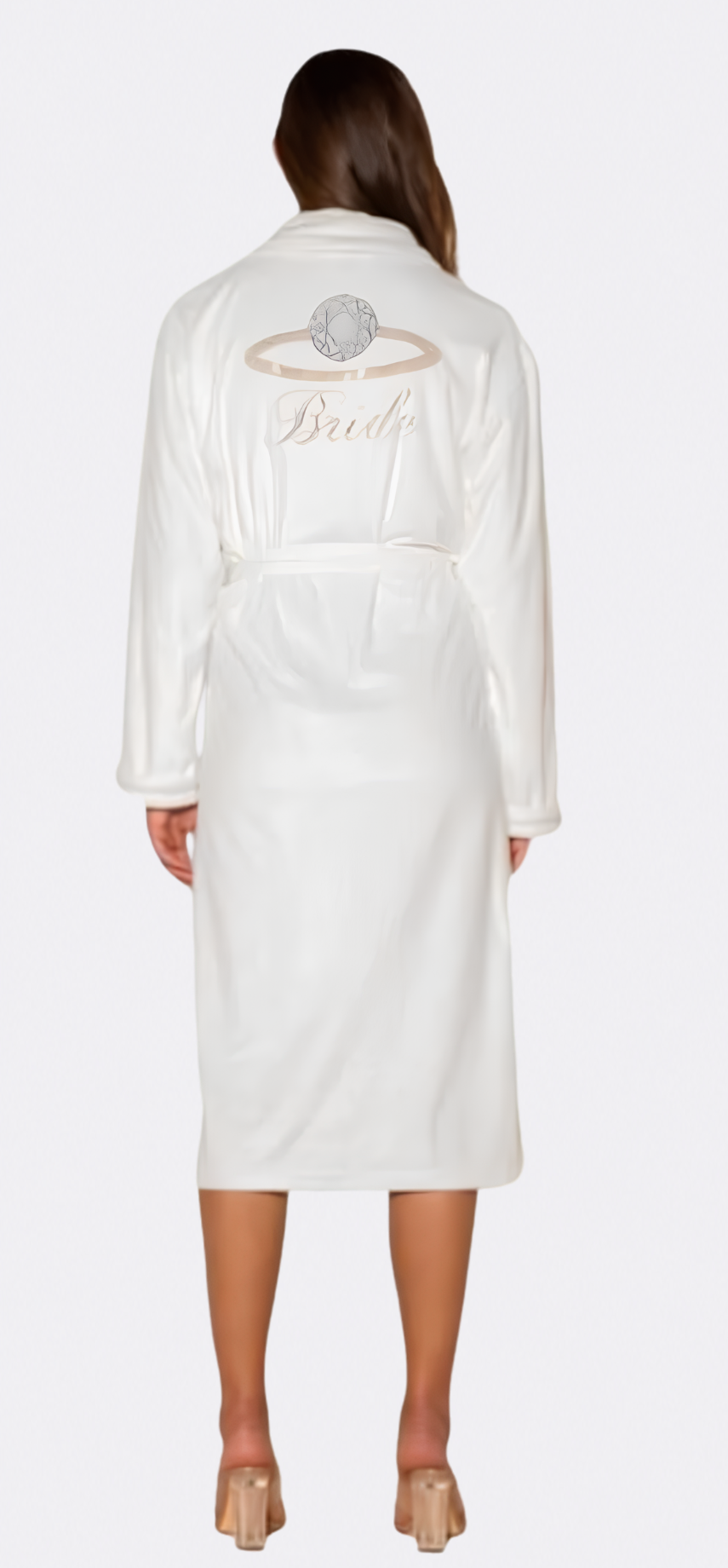 Bride with Ring Embellished Long Robe
