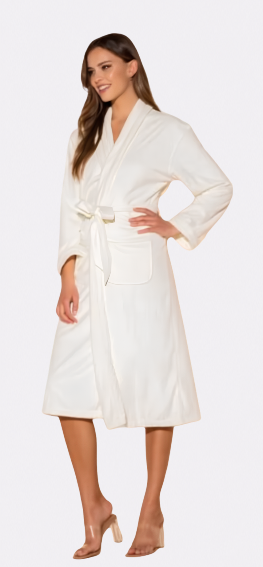 Bride with Ring Embellished Long Robe
