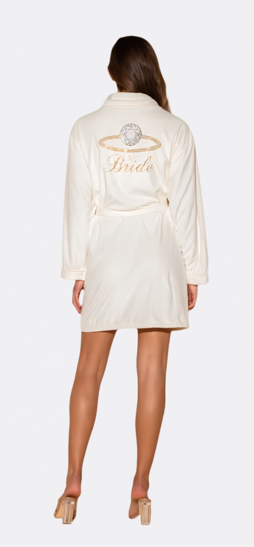 Bride with Ring Embellished Short Robe