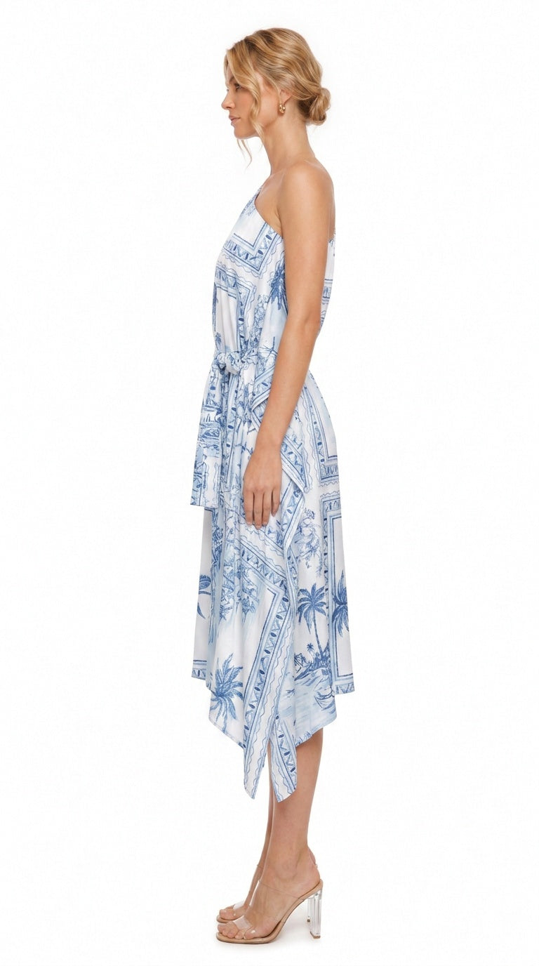 Bungalow Blue 3-Way Convertible Short Caftan