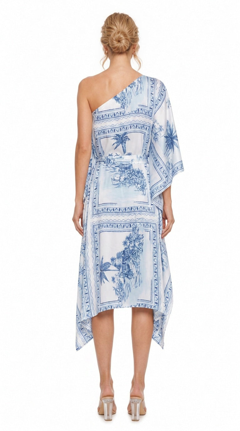 Bungalow Blue 3-Way Convertible Short Caftan