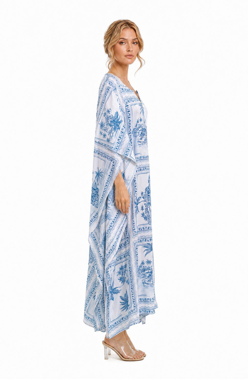 Bungalow Blue Long Caftan