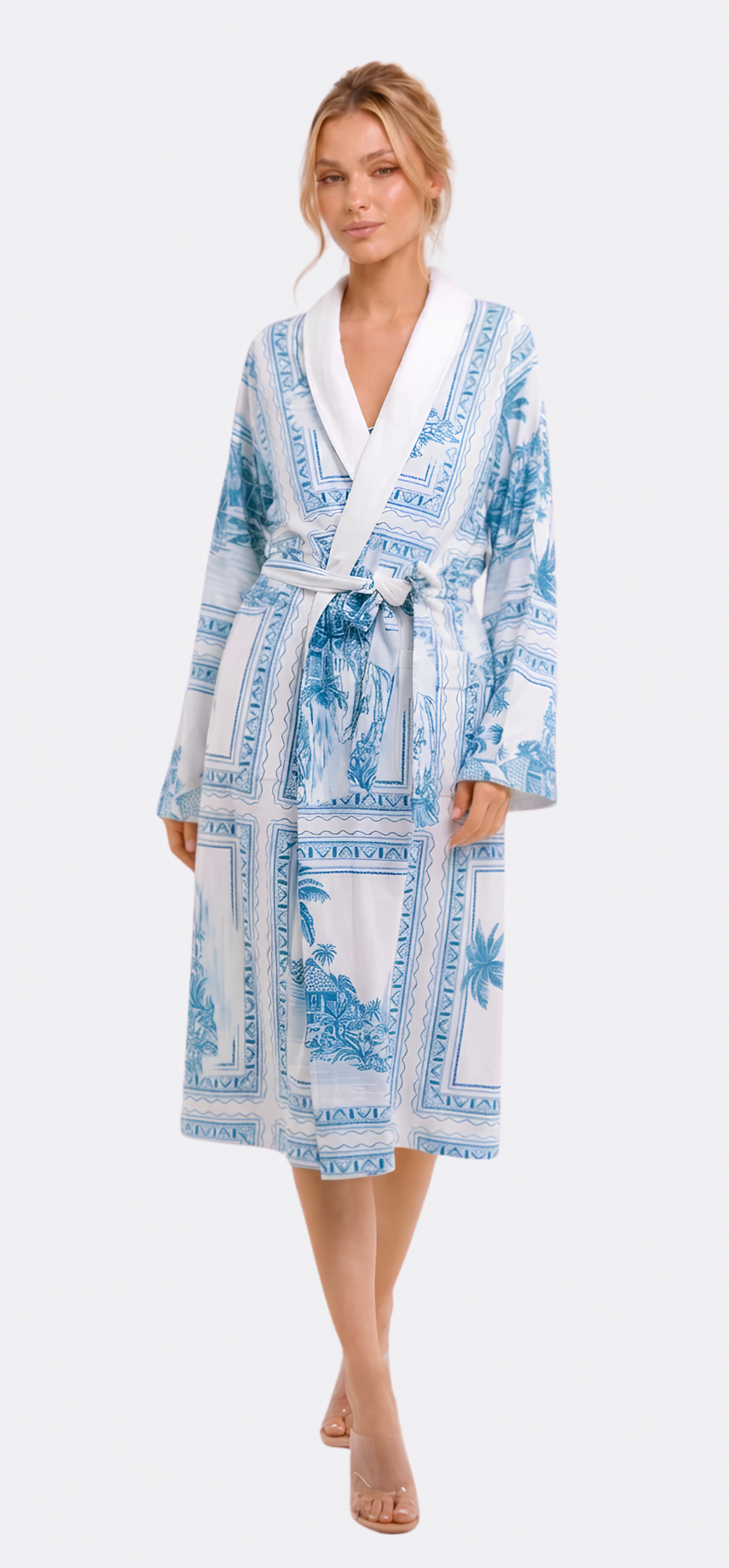 Bungalow Blue Long Robe