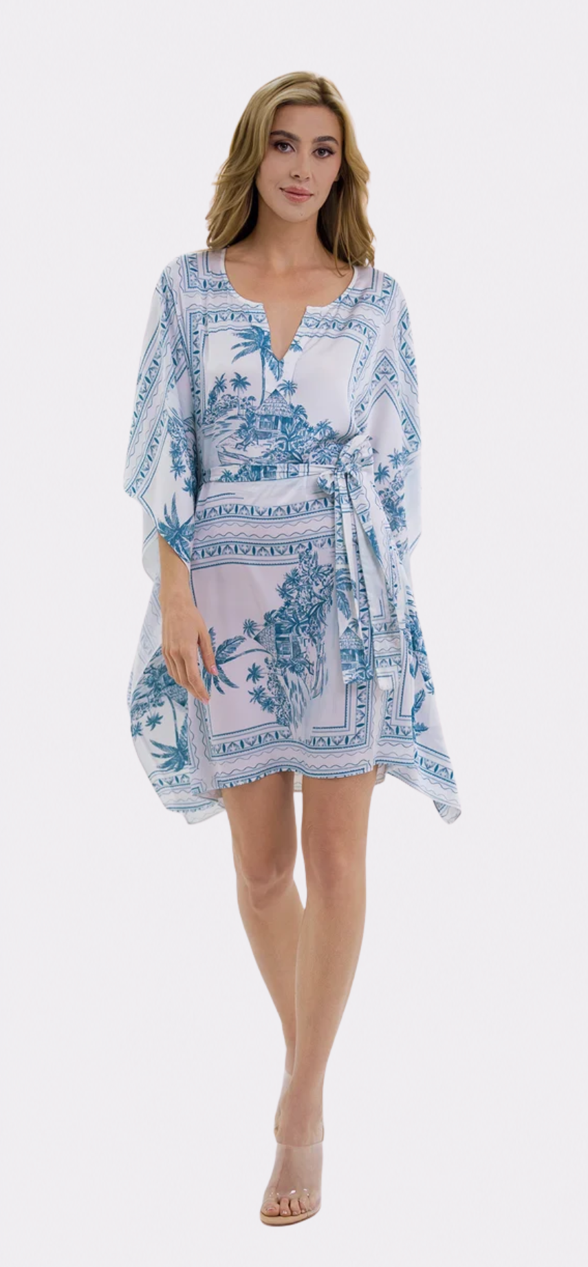 Bungalow Blue Short Caftan