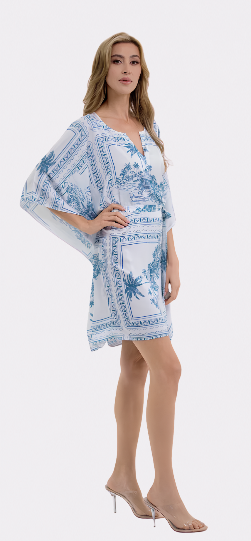 Bungalow Blue Short Caftan