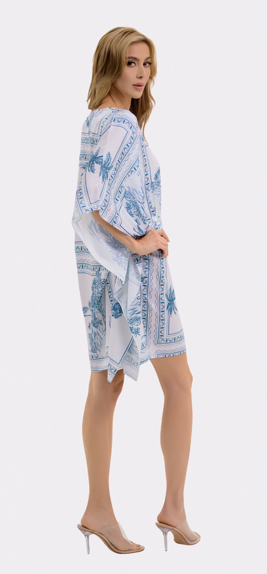 Bungalow Blue Short Caftan