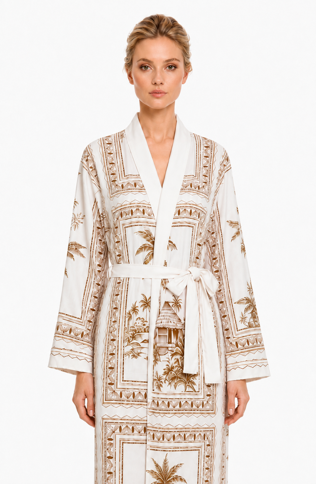 Bungalow Golden Luxury Tropical Long Robe