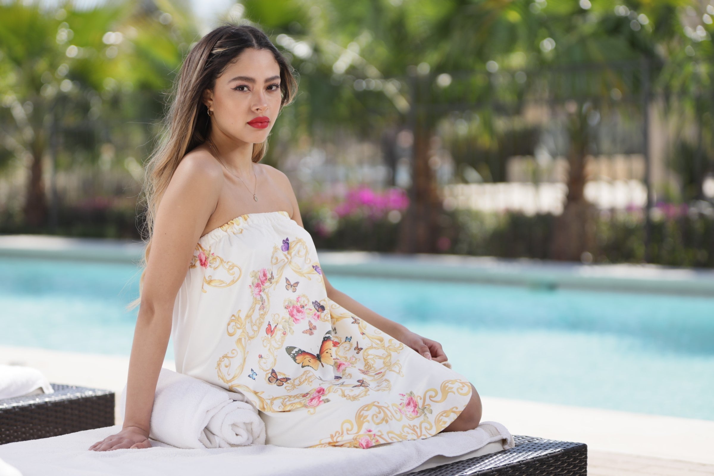 White Butterflies Spa Wrap